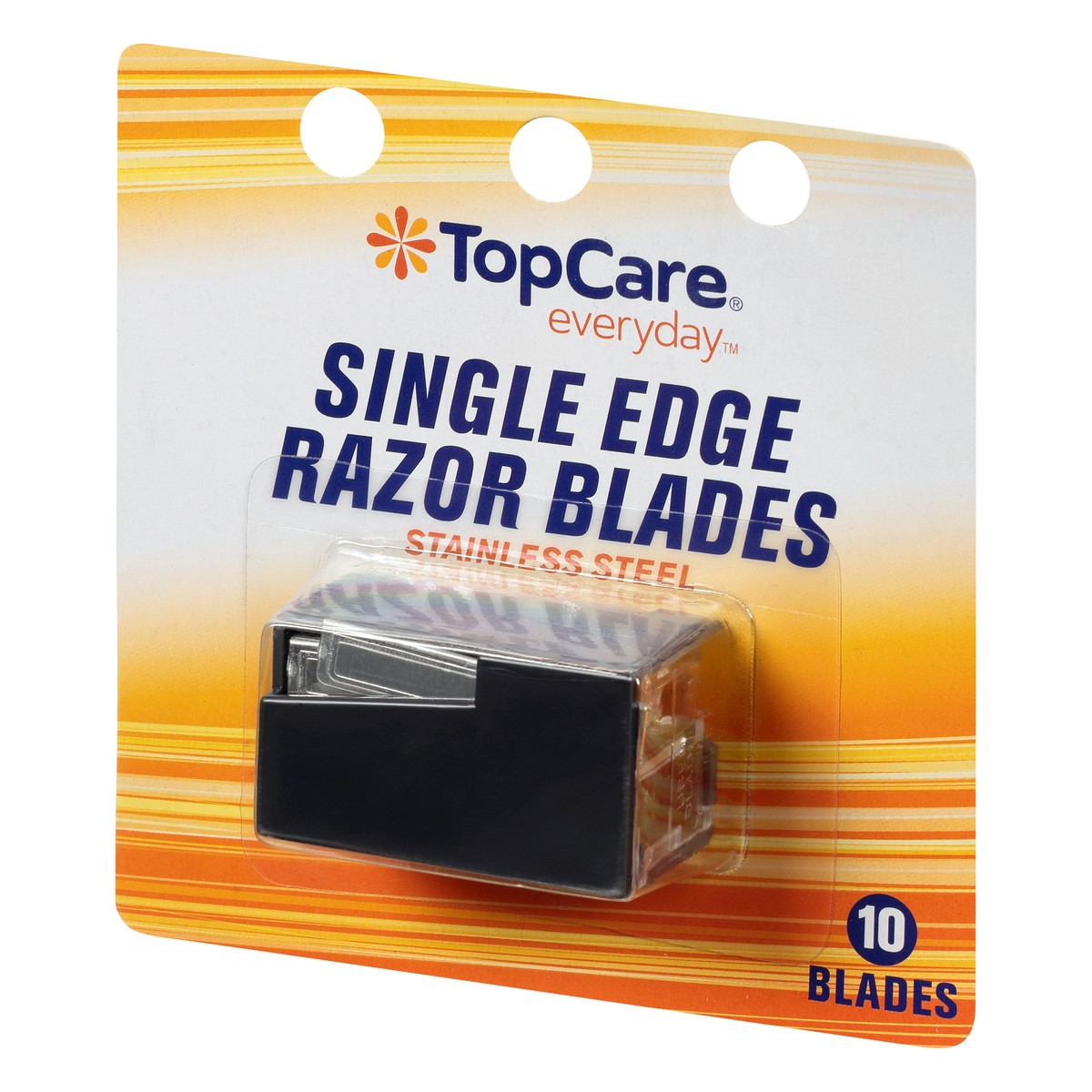 slide 3 of 8, TopCare Single Edge Razor Blades, Stainless Steel, 10 ct