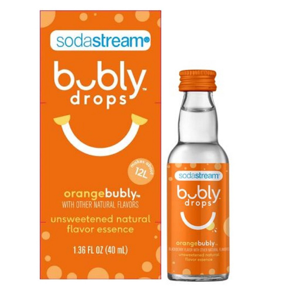 slide 2 of 3, SodaStream bubly Orange Drops - 1.36 fl oz, 1.36 fl oz