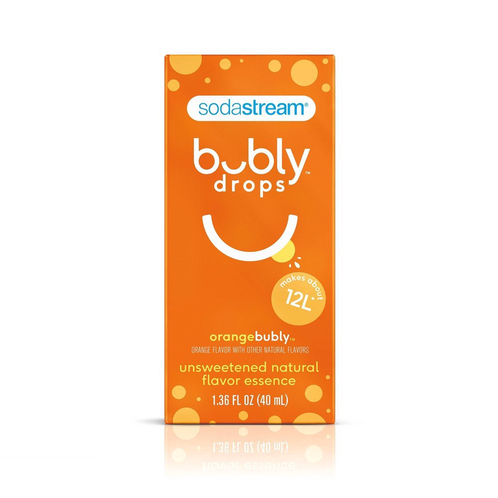 slide 3 of 3, SodaStream bubly Orange Drops - 1.36 fl oz, 1.36 fl oz