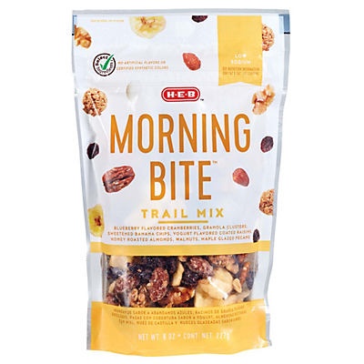 slide 1 of 1, H-E-B Select Ingredients Morning Bite Trail Mix, 8 oz