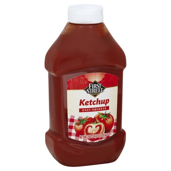 slide 1 of 1, First Street Squeeze Ketchup, 64 oz