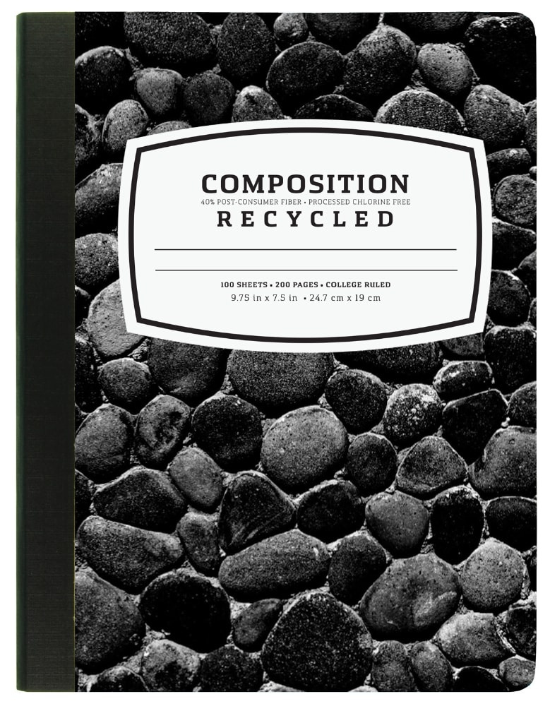 slide 1 of 1, Top Flight Recycled Composition Wide Ruled Notebook, 100 ct