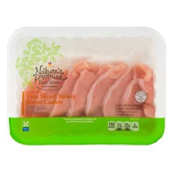 Nature's Promise Turkey Breast Cutlets Thin Sliced Fresh