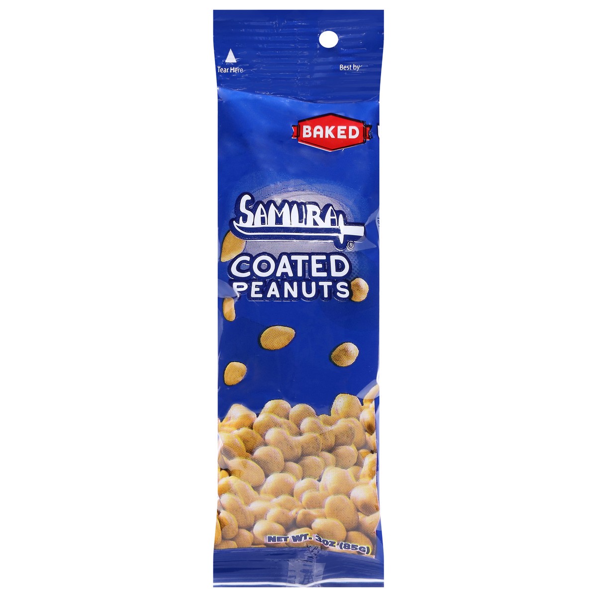 slide 1 of 13, Samura Baked Coated Peanuts 3 oz, 3 oz