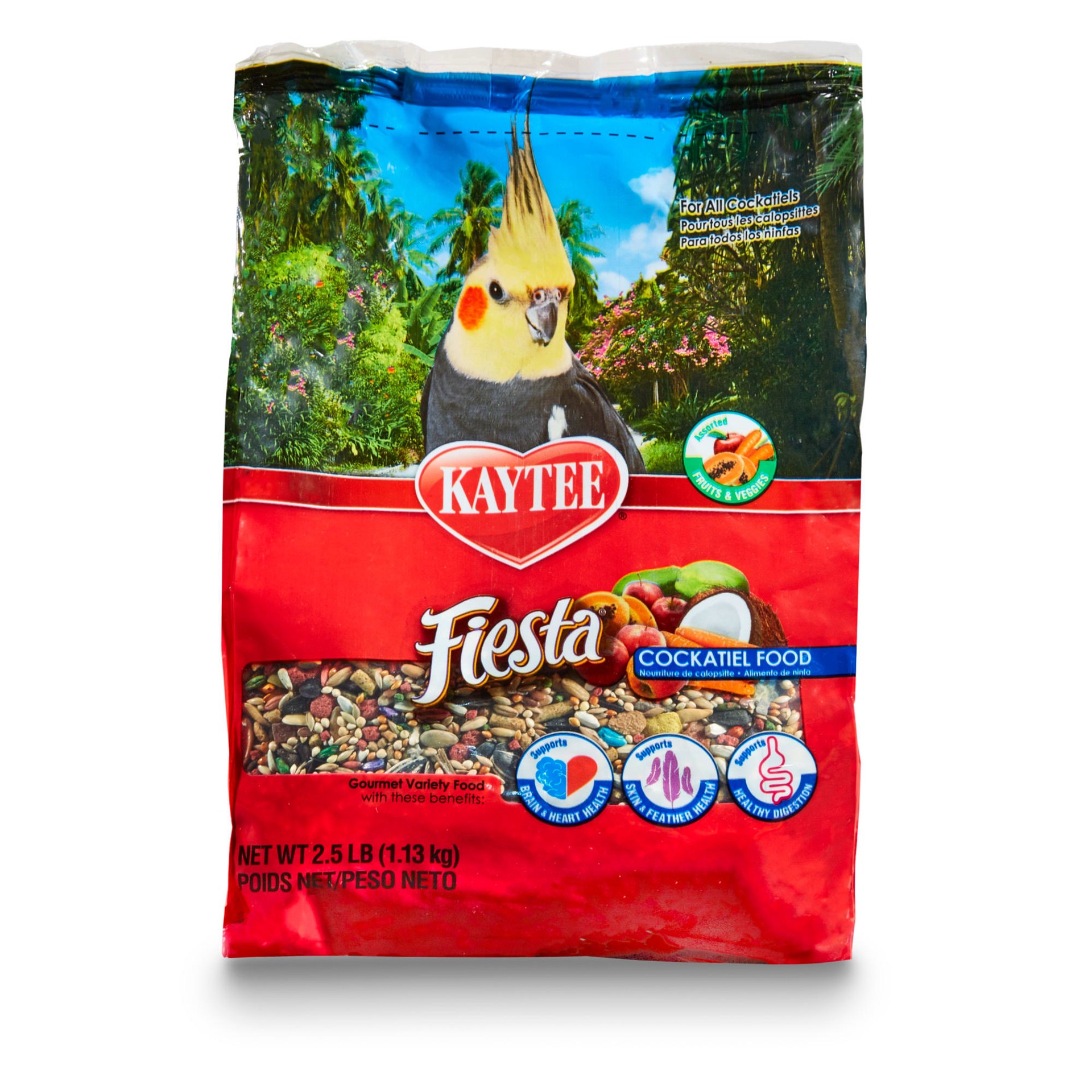 slide 1 of 7, Kaytee Fiesta Cockatiel Food 2.5 lb, 1 ct