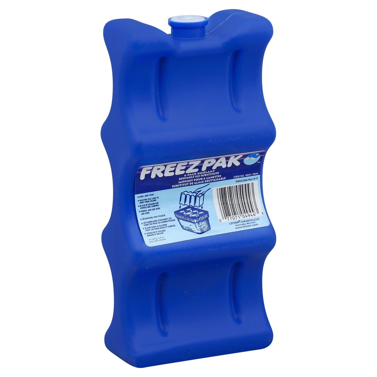 slide 1 of 4, Freez Pak Ice Substitute, Reusable, 6 Pack Koolant, 1 ct