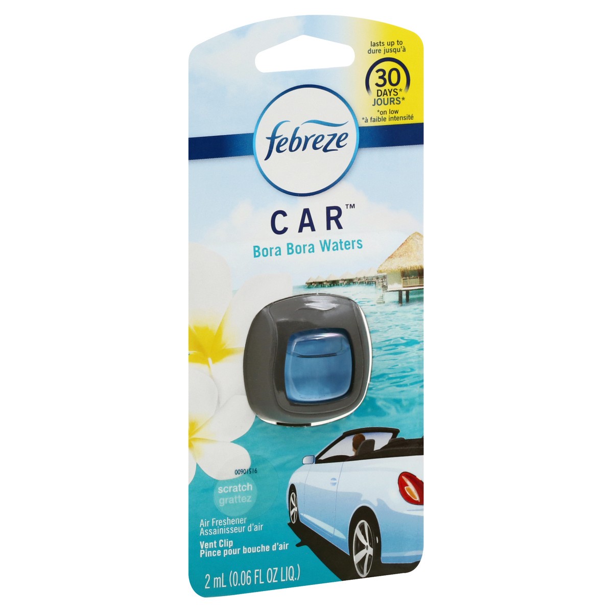 slide 2 of 9, Febreze Water Car Vent Clip Air Freshener, 0.06 fl