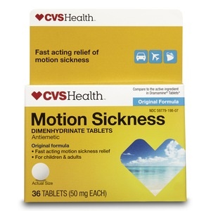 slide 1 of 1, CVS Health Motion Sickness Tablets Original Formula, 36 ct
