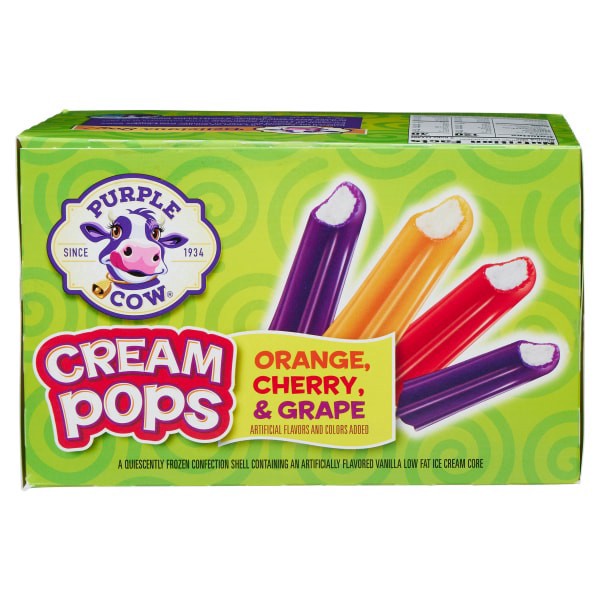 slide 16 of 29, Purple Cow Cherry, Orange & Grape Crème Pops, 20 ct