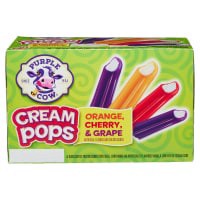 slide 27 of 29, Purple Cow Cherry, Orange & Grape Crème Pops, 20 ct