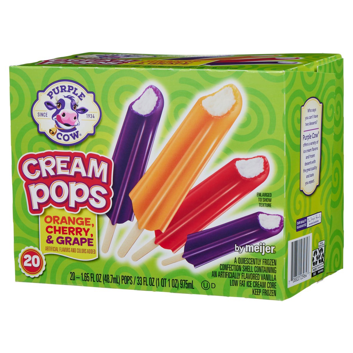 slide 9 of 29, Purple Cow Cherry, Orange & Grape Crème Pops, 20 ct