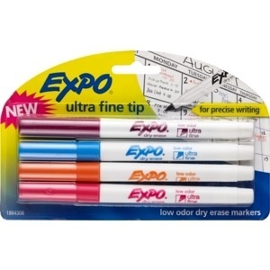 slide 1 of 1, Expo Ultra Fine Tip Dry Erase Markers, 4 ct