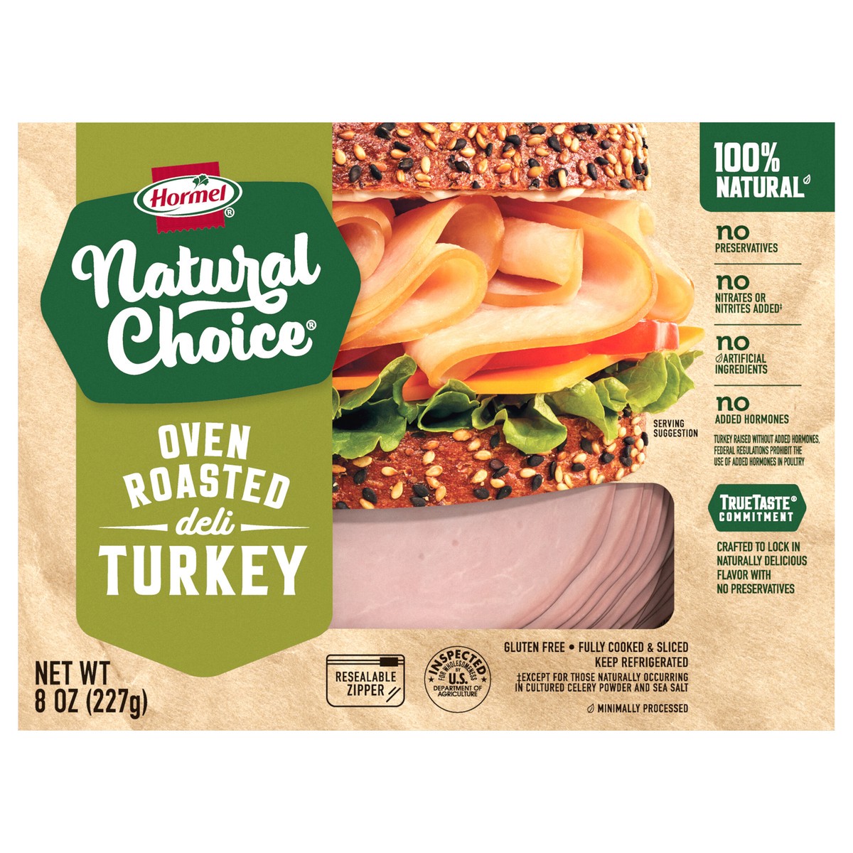 slide 1 of 10, HORMEL NATURAL CHOICE Oven Roasted Deli Turkey, 8 oz