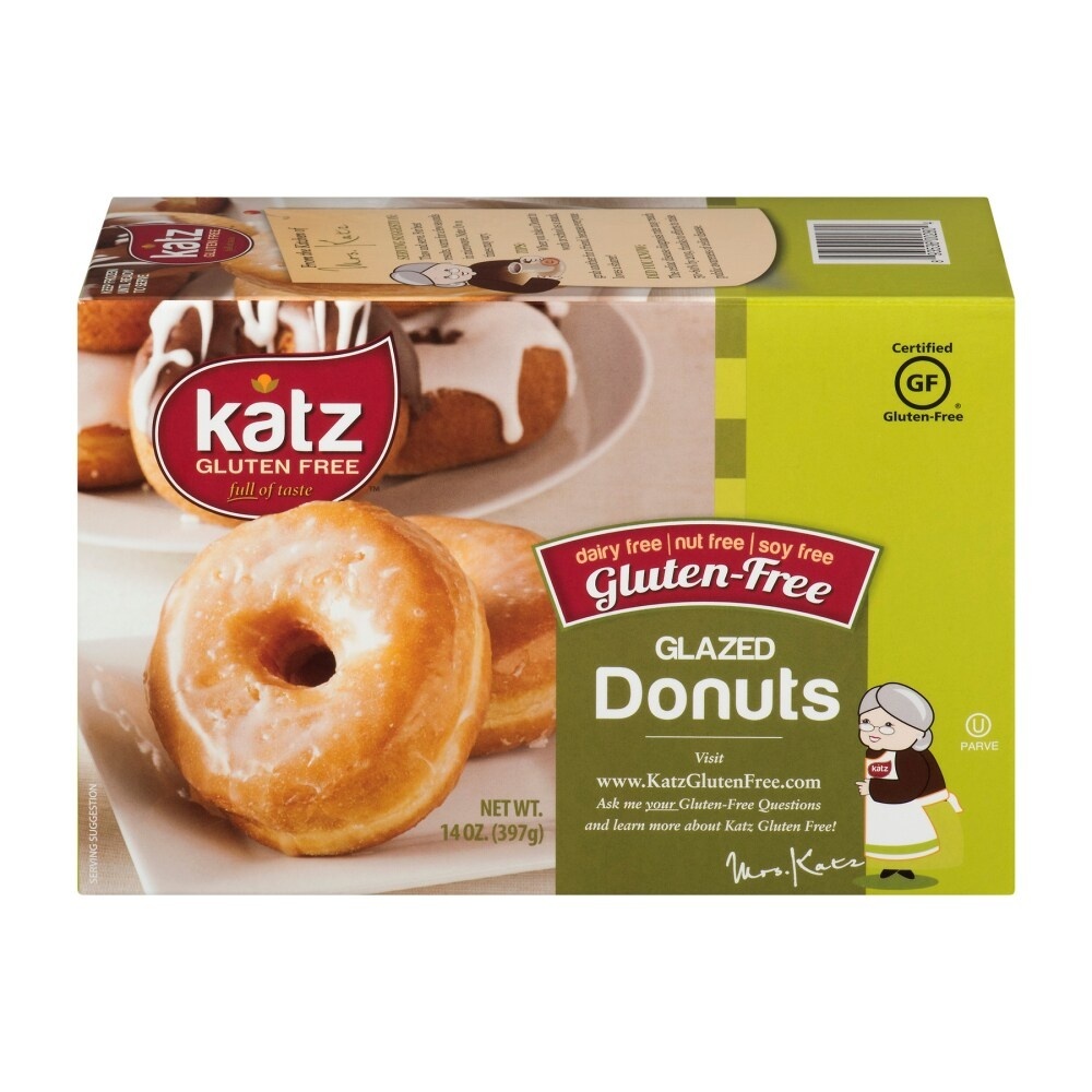 slide 1 of 1, Katz Gluten Free Glazed Donuts, 15.5 oz