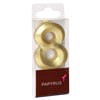 slide 6 of 9, Papyrus Birthday Candle Number 8, Metallic Gold (1-Count), 1 ct