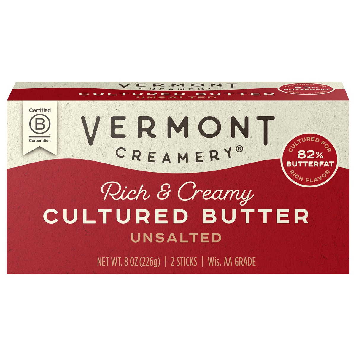 slide 1 of 11, Vermont Creamery Cultured Unsalted Butter 2 Sticks, 2 ct