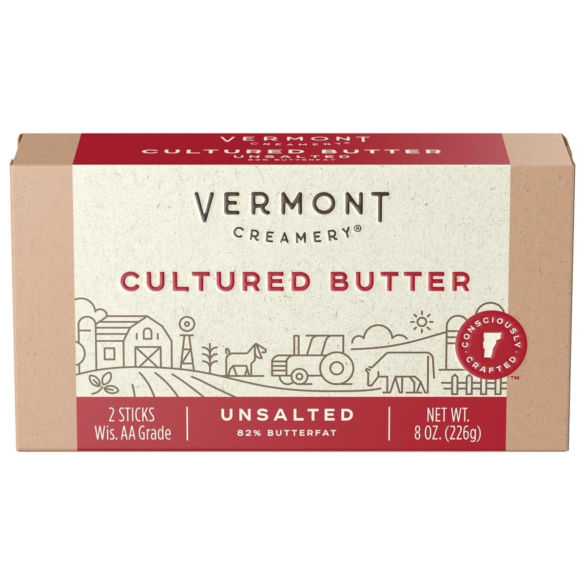 slide 3 of 11, Vermont Creamery Cultured Unsalted Butter 2 Sticks, 2 ct