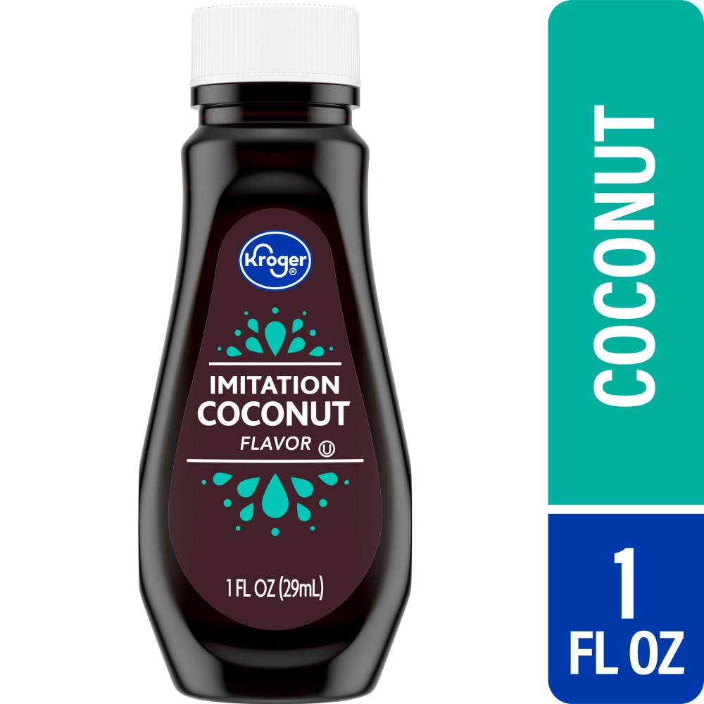 slide 1 of 4, Kroger Imitation Coconut Flavor, 1 fl oz