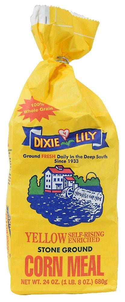 slide 1 of 1, Dixie Lily Stone Ground Cornmeal, 24 oz