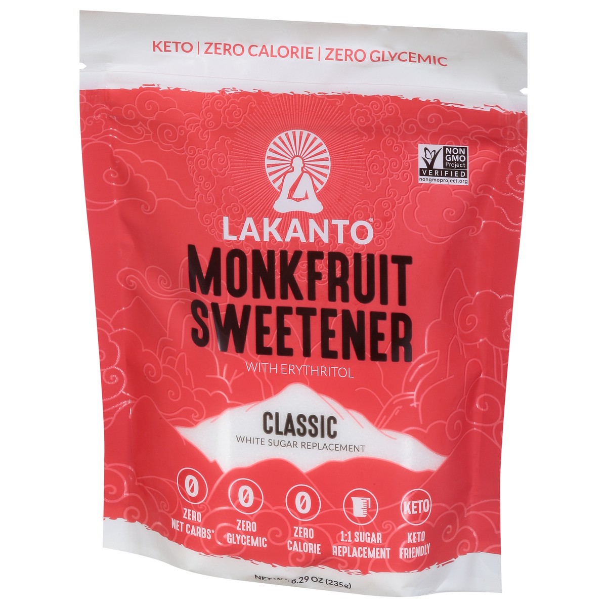 slide 3 of 9, Lakanto Classic Monkfruit Sweetener White Sugar Replacement with Erythritol 8.29 oz, 8.29 oz