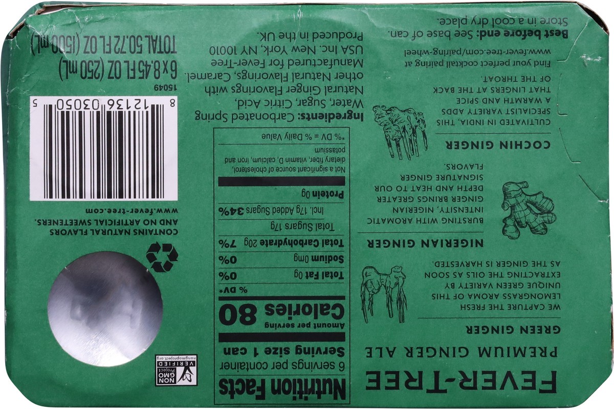 slide 5 of 9, Fever-Tree Ginger Ale- 8.45 fl oz, 8.45 fl oz