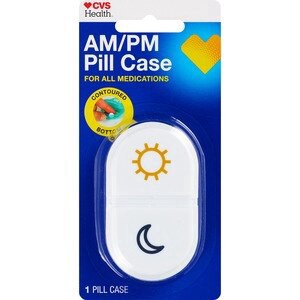 slide 1 of 1, CVS Health Am/Pm Pill Case, 1 ct