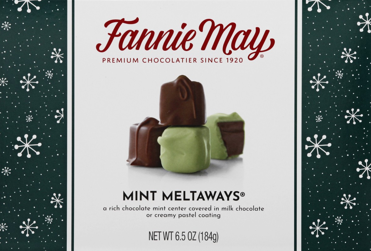 slide 1 of 12, Fannie May Mint Meltaways 6.5 oz, 6.5 oz