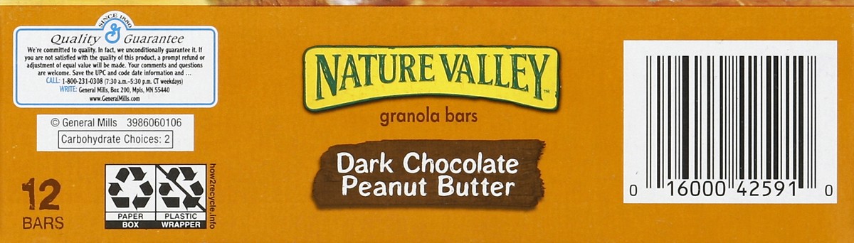 slide 4 of 6, Nature Valley Granola Bars, Crunchy Dark Chocolate Peanut Butter, 6 ct; 1.49 oz