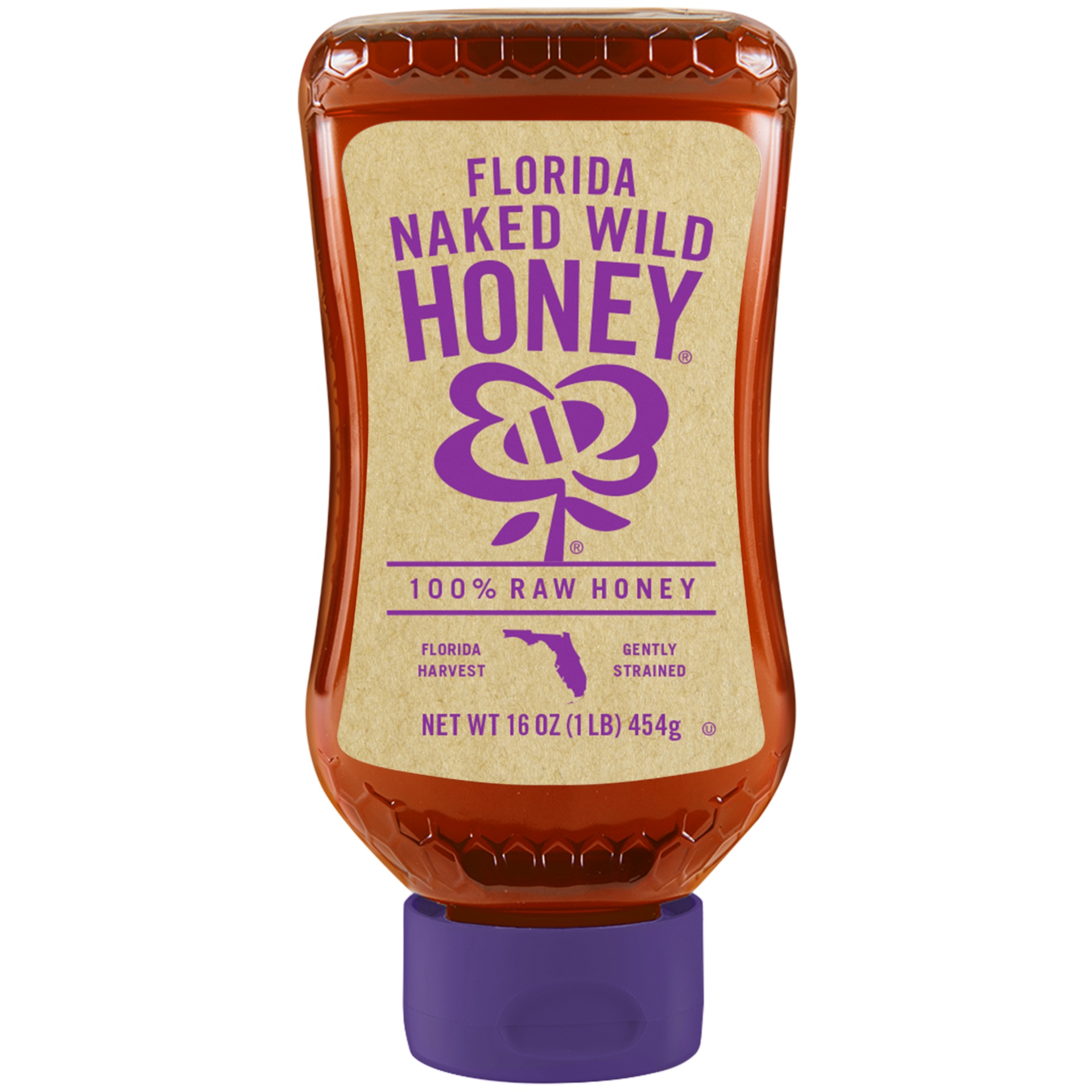 slide 1 of 1, Naked Wild Honey Raw Florida, 16 oz