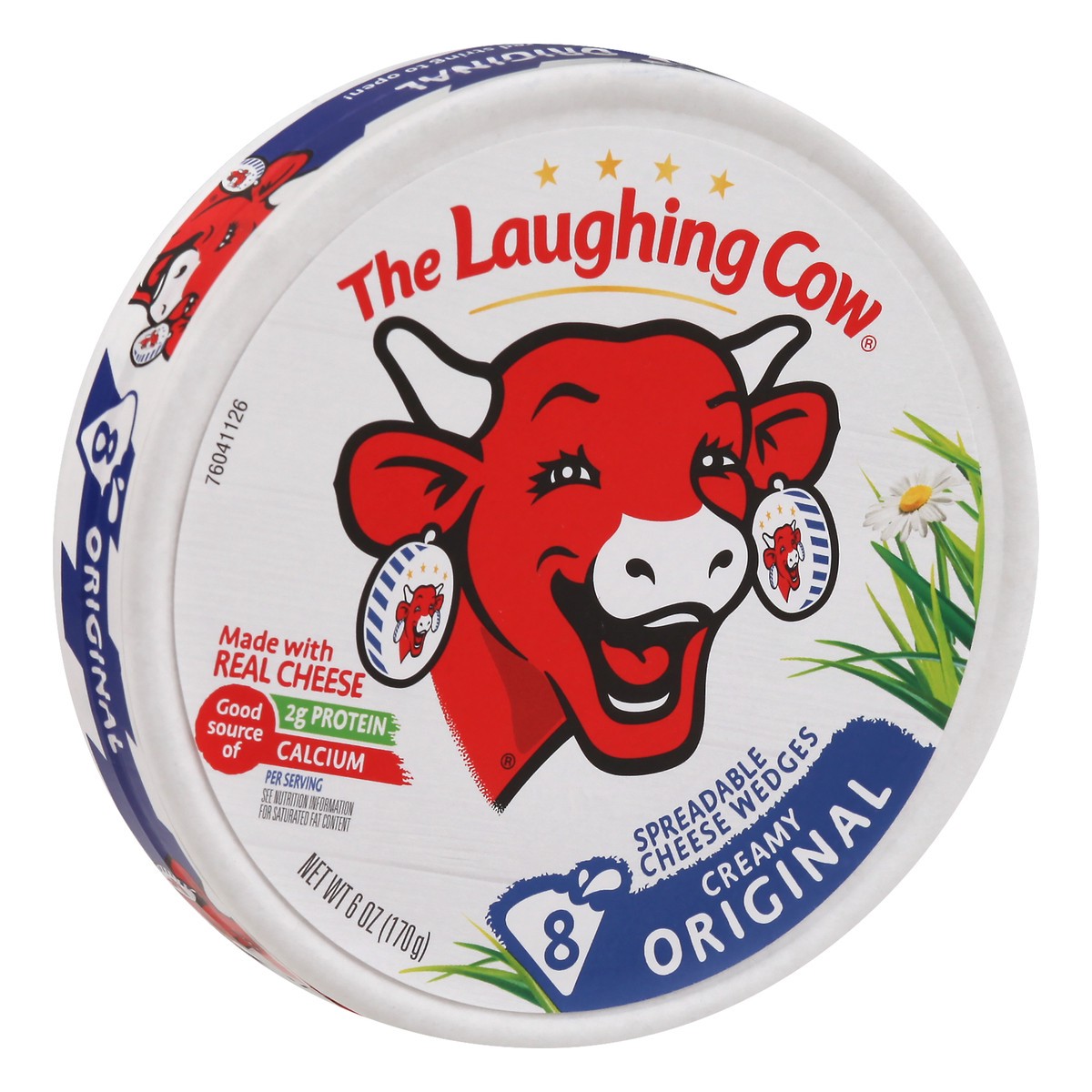 slide 2 of 5, Laughing Cow The Laughing Cow Original Creamy Swiss Spreadable Cheese Wedges - 5.4oz/8ct, 