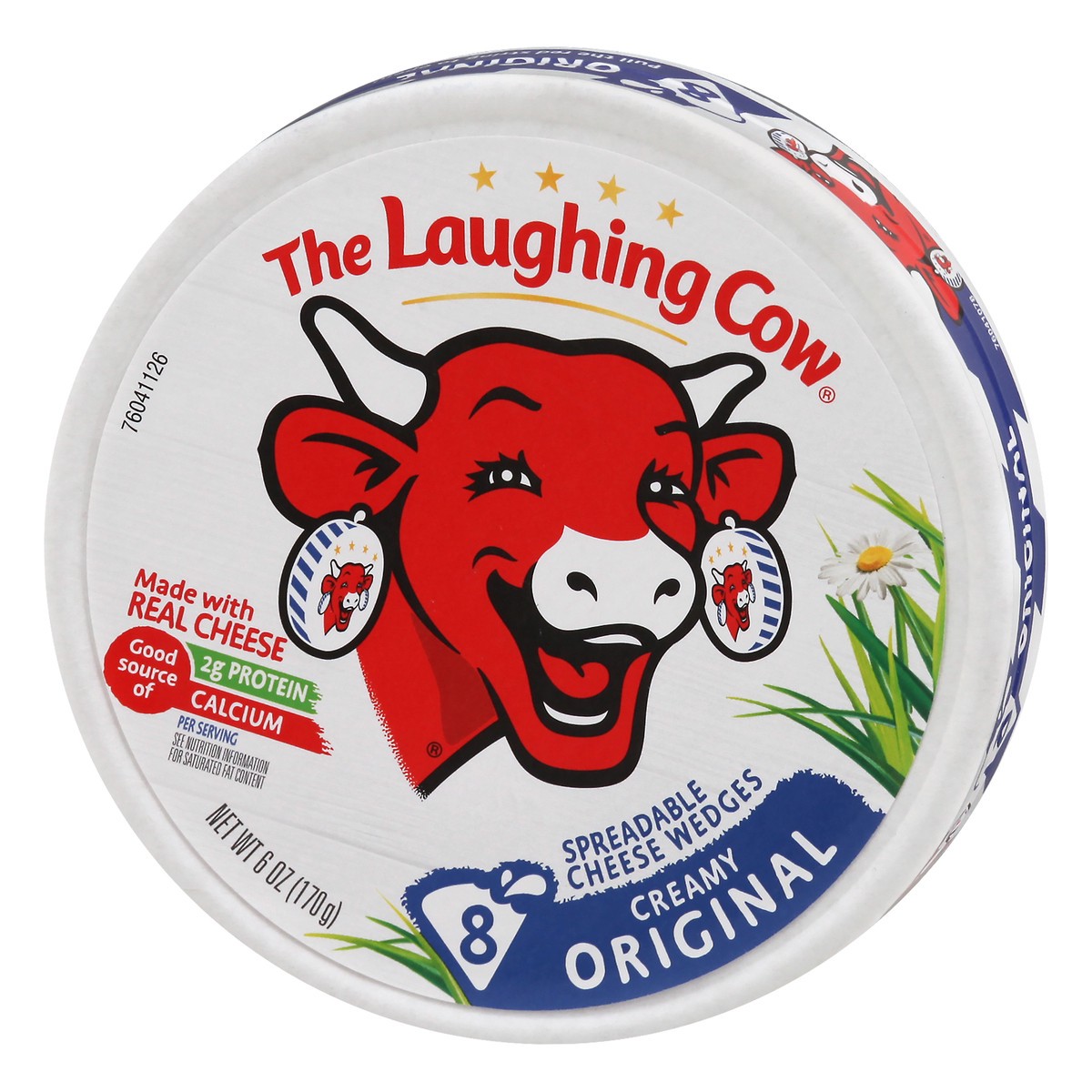 slide 3 of 5, Laughing Cow The Laughing Cow Original Creamy Swiss Spreadable Cheese Wedges - 5.4oz/8ct, 