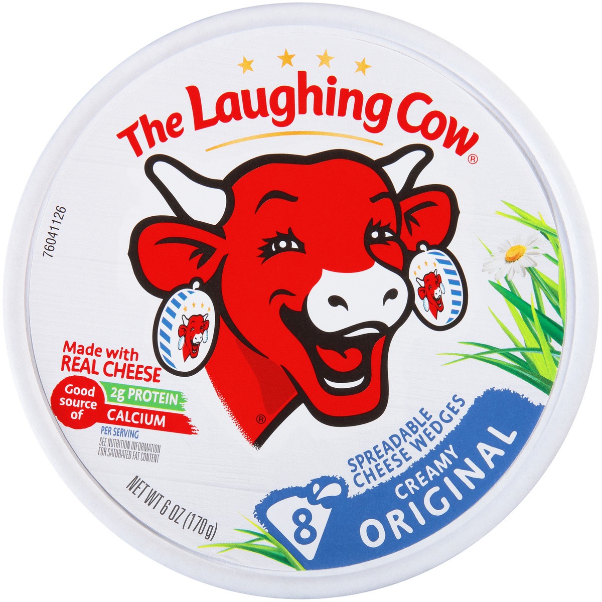 slide 5 of 5, Laughing Cow The Laughing Cow Original Creamy Swiss Spreadable Cheese Wedges - 5.4oz/8ct, 