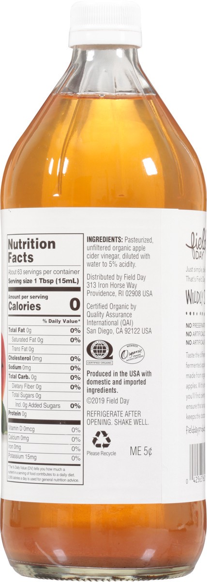 slide 3 of 14, Field Day Organic Apple Cider Vinegar 32 fl oz, 32 fl oz