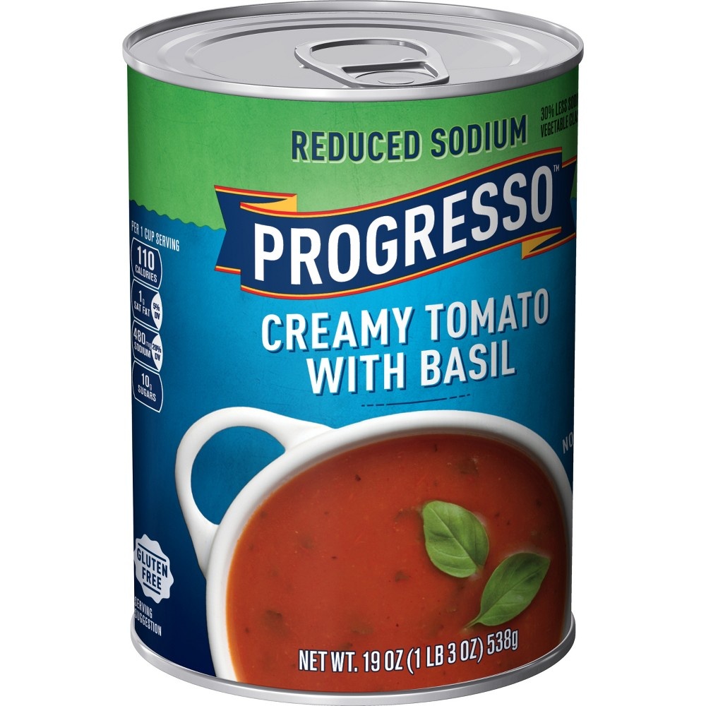 Progresso Reduced Sodium Creamy Tomato Basil Soup 19 oz | Shipt