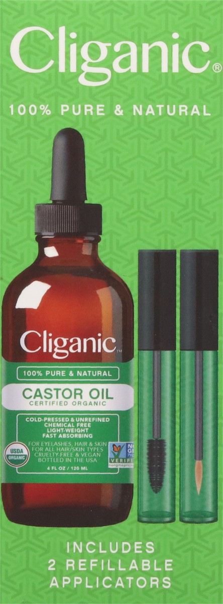 slide 7 of 11, Cliganic Oil Castor - 4 FZ, 4 fl oz