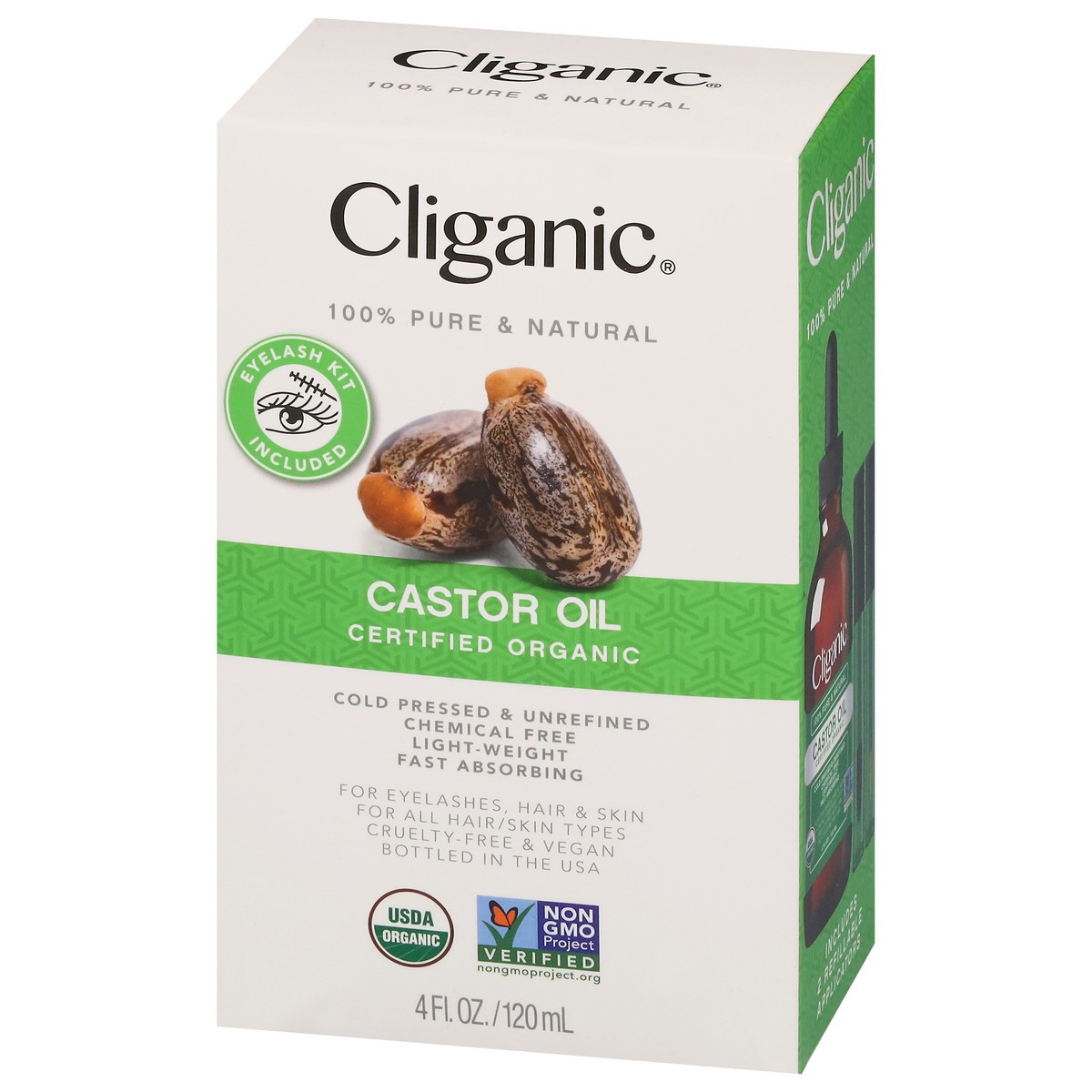 slide 5 of 11, Cliganic Oil Castor - 4 FZ, 4 fl oz