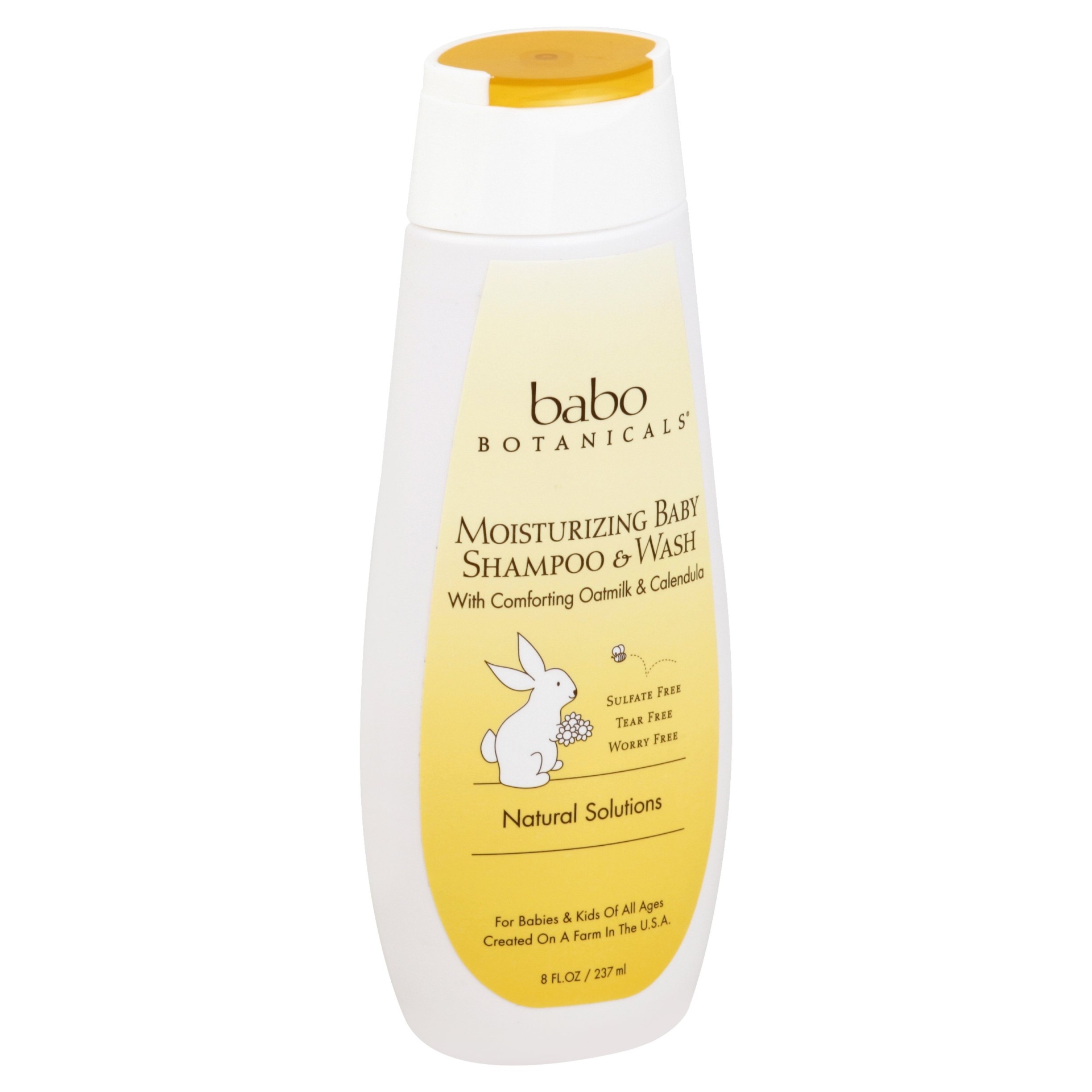 slide 1 of 2, babo Botanicals Baby Shampoo & Wash 8 oz, 8 oz
