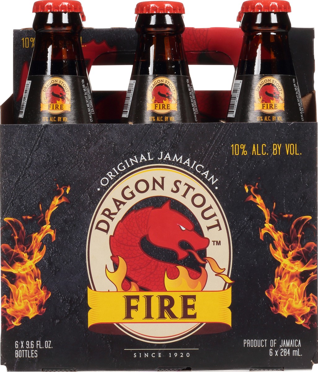 slide 1 of 11, Dragon Stout Fire Dragon Stout Beer 6 - 9.6 fl oz Bottles, 6 ct