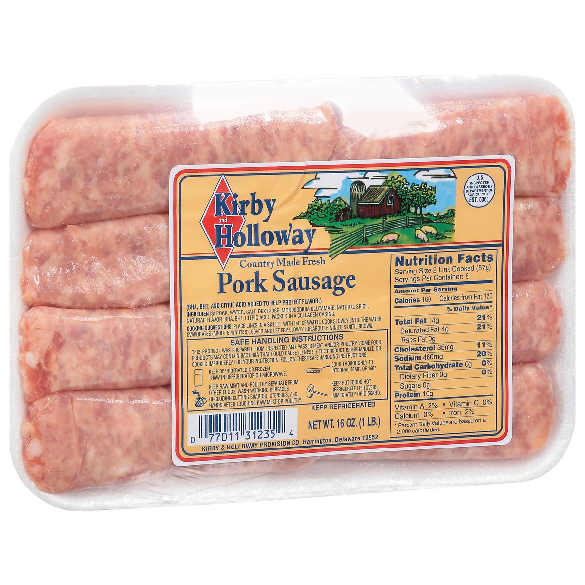 slide 7 of 11, Kirby and Holloway K&H Sausage Links, 16 oz
