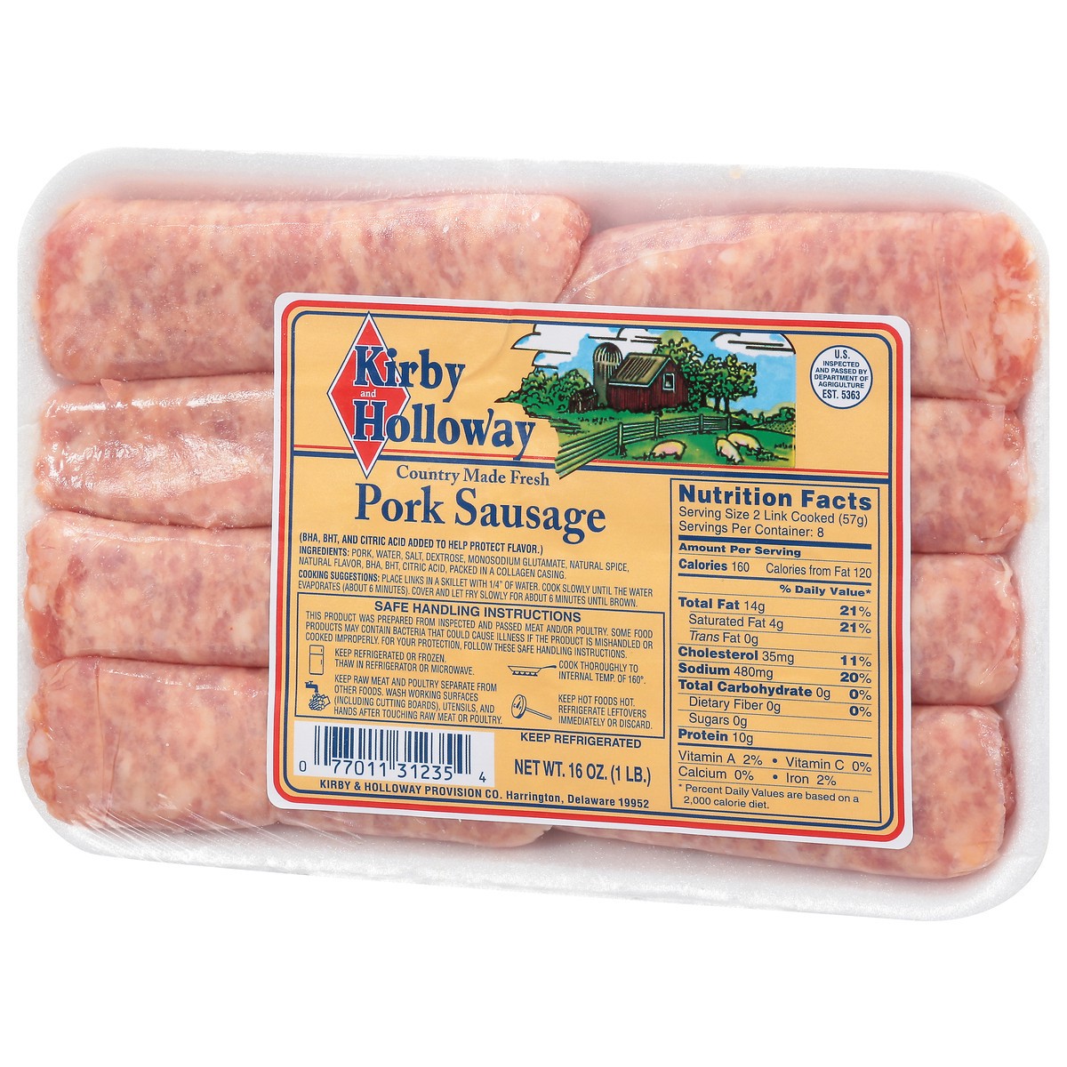 slide 9 of 11, Kirby and Holloway K&H Sausage Links, 16 oz