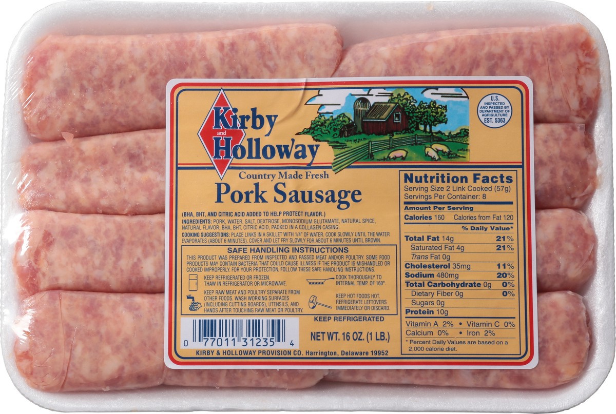 slide 5 of 11, Kirby and Holloway K&H Sausage Links, 16 oz