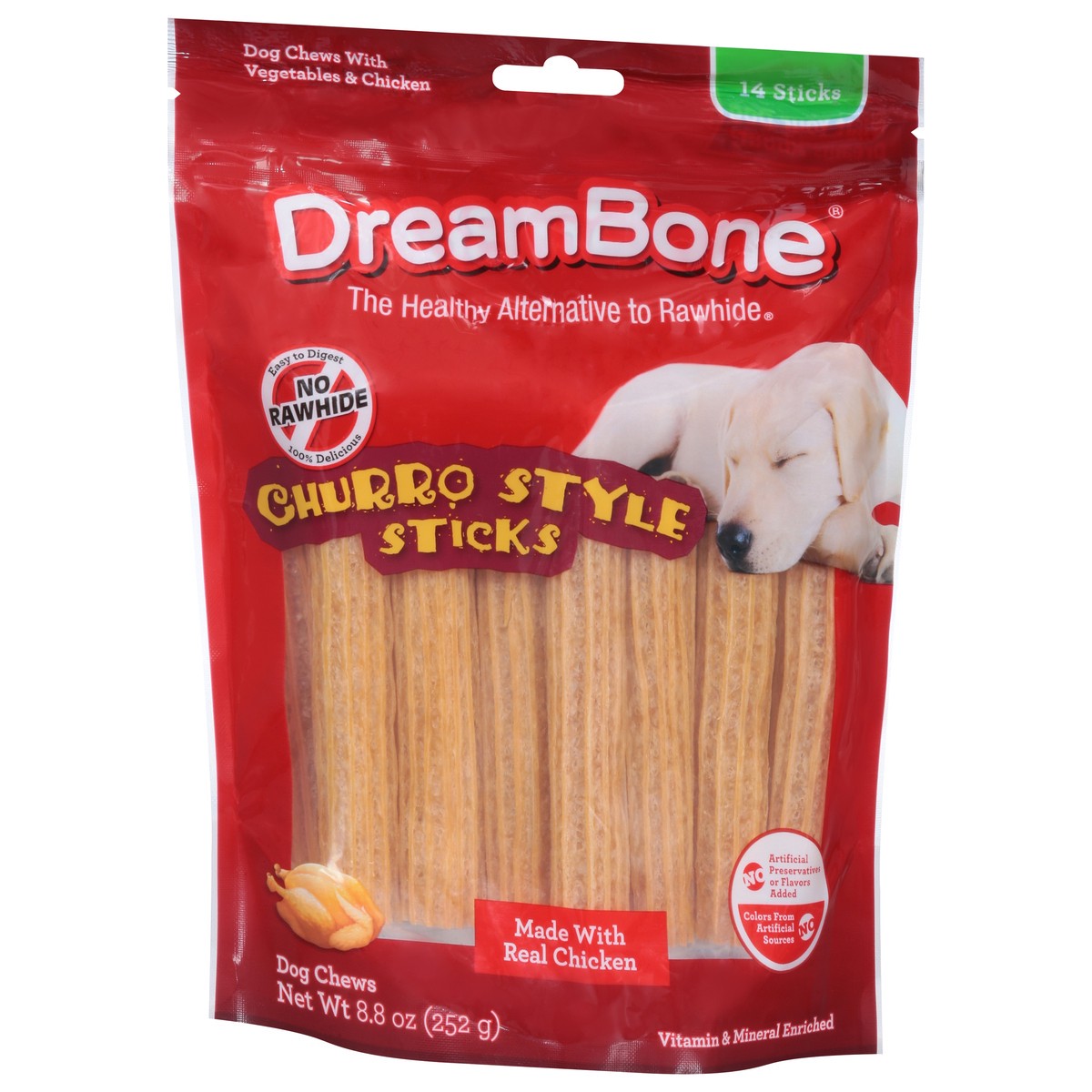 slide 7 of 9, DreamBone Churro Style Sticks Dog Chews 14 ea, 14 ct