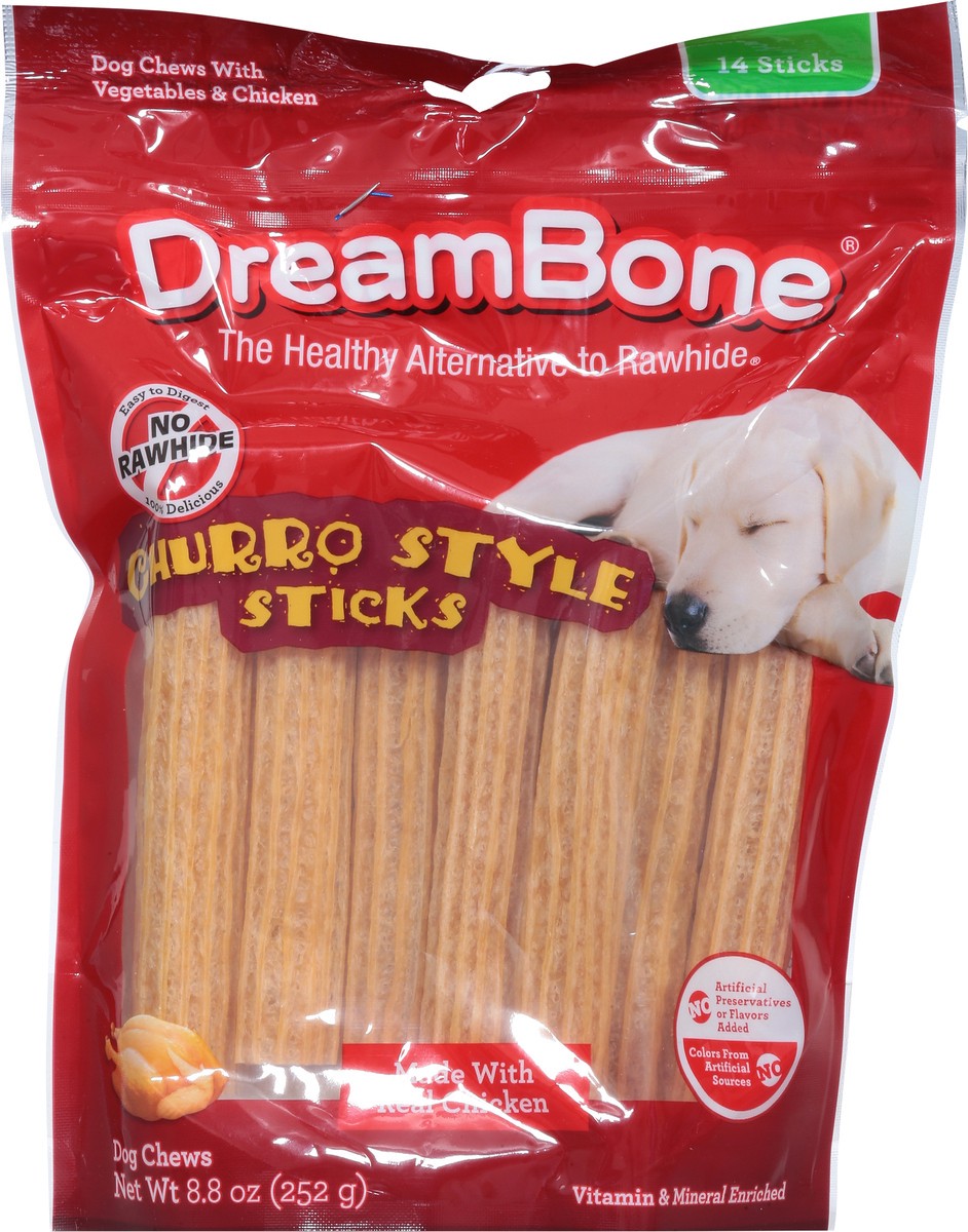 slide 8 of 9, DreamBone Churro Style Sticks Dog Chews 14 ea, 14 ct