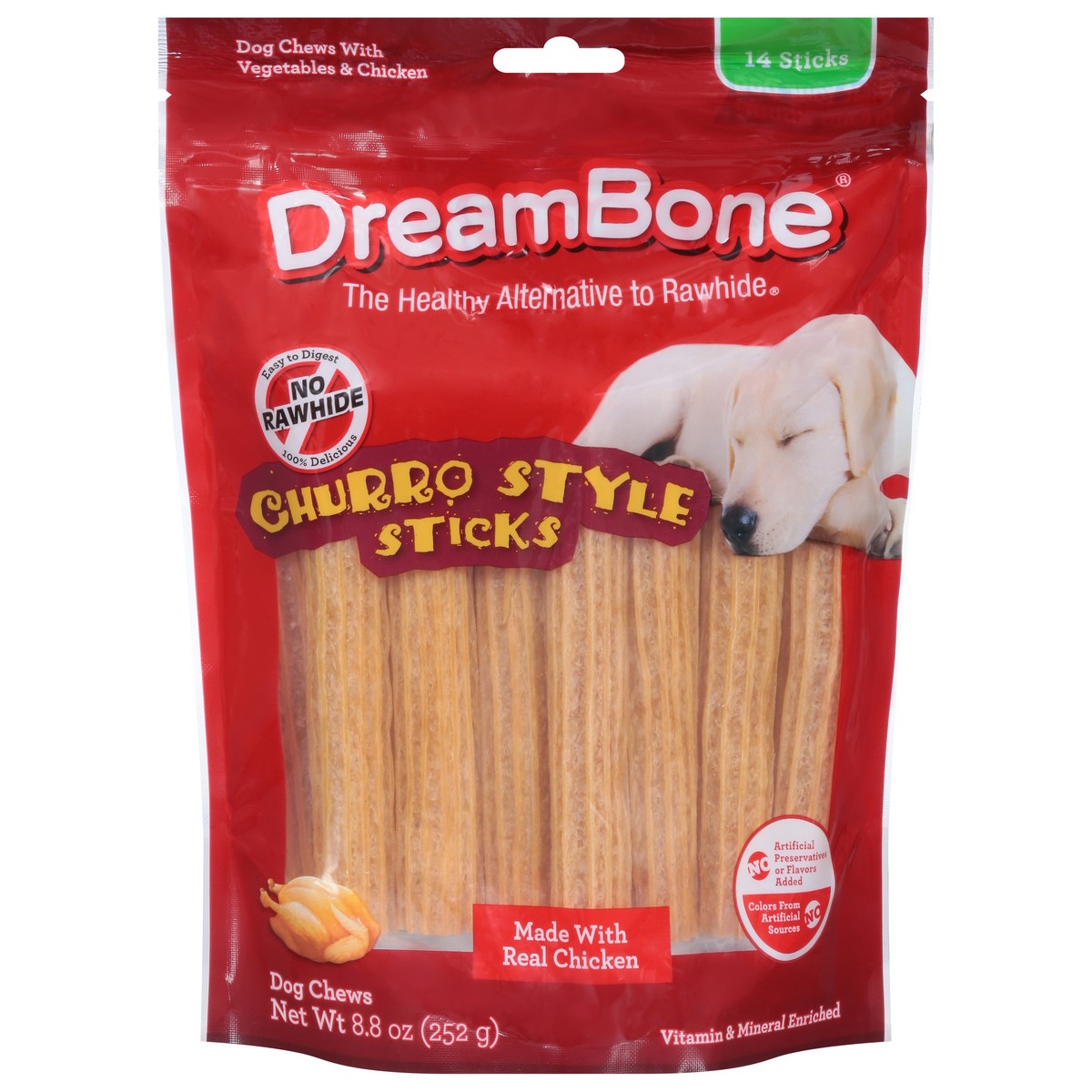 slide 1 of 9, DreamBone Churro Style Sticks Dog Chews 14 ea, 14 ct