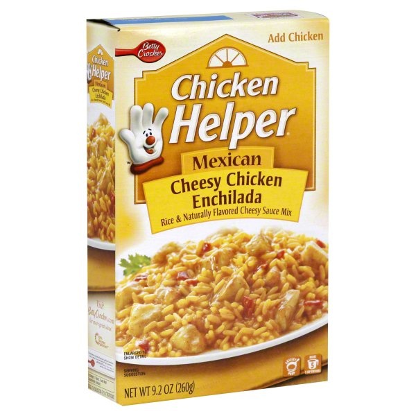 slide 1 of 1, Betty Crocker Cheesy Chicken Enchilada Chicken Helper, 9.2 oz