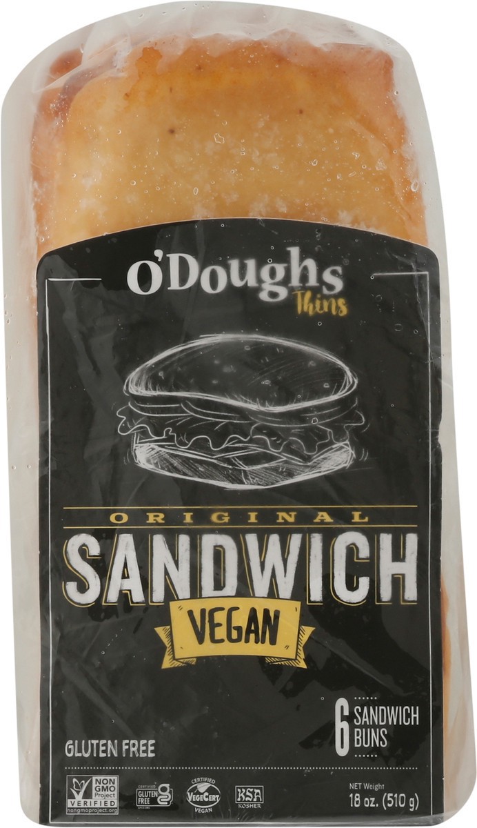 slide 3 of 9, O'Doughs O'doughs Gluten Free Sandwich Thins, 18 oz