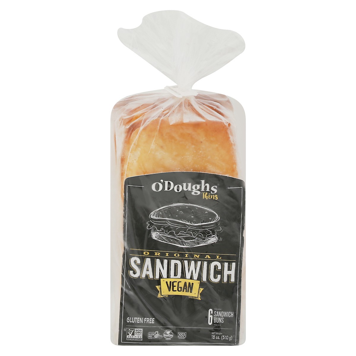 slide 1 of 9, O'Doughs O'doughs Gluten Free Sandwich Thins, 18 oz