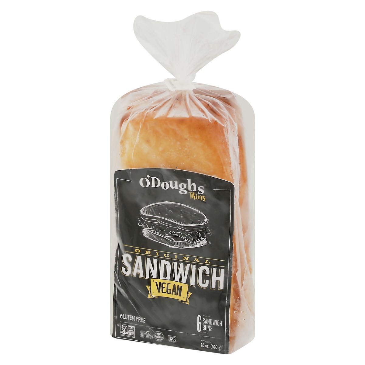 slide 5 of 9, O'Doughs O'doughs Gluten Free Sandwich Thins, 18 oz