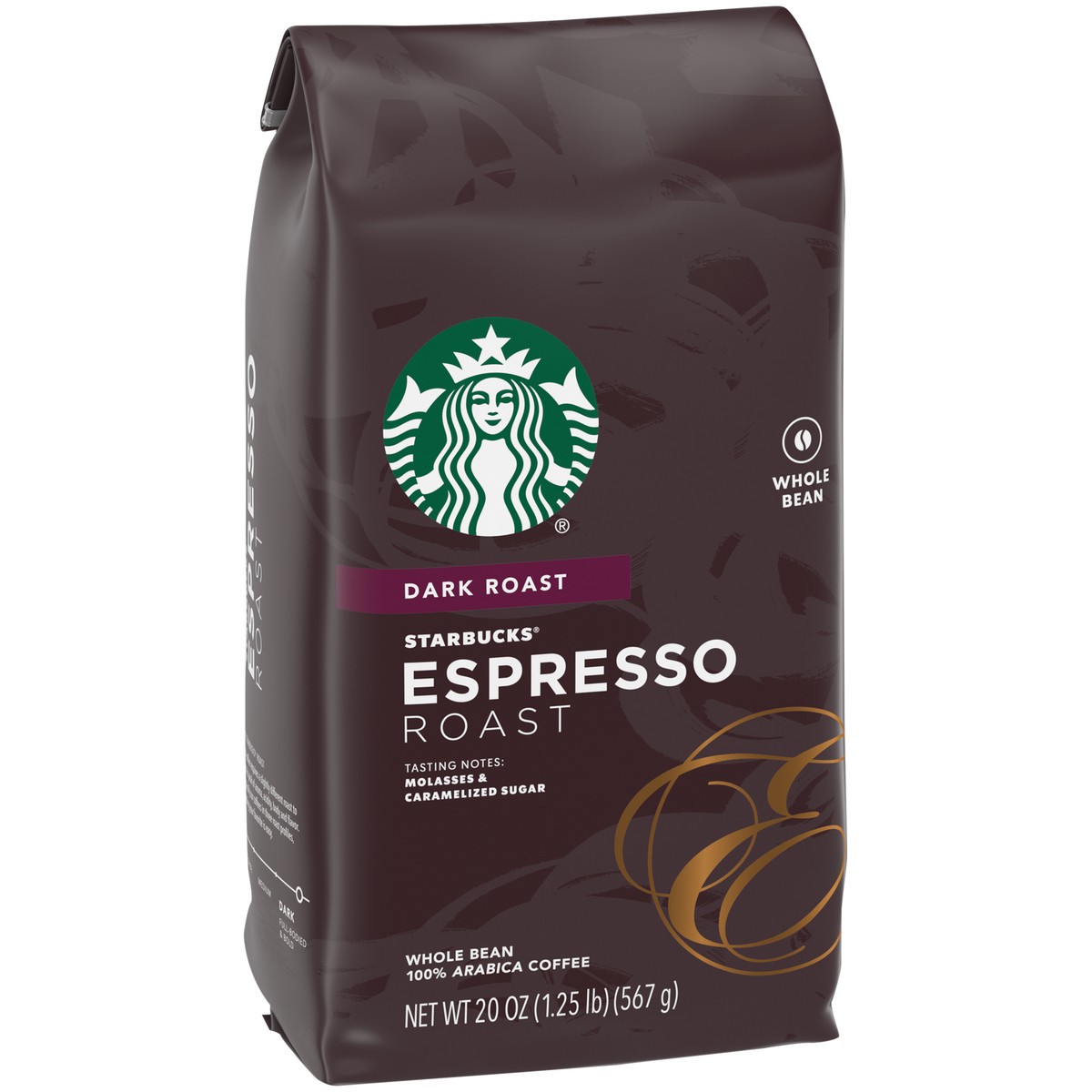 slide 7 of 9, Starbucks Whole Bean Coffee—Dark Roast Coffee—Espresso Roast—100% Arabica—1 bag - 20 oz, 20 oz