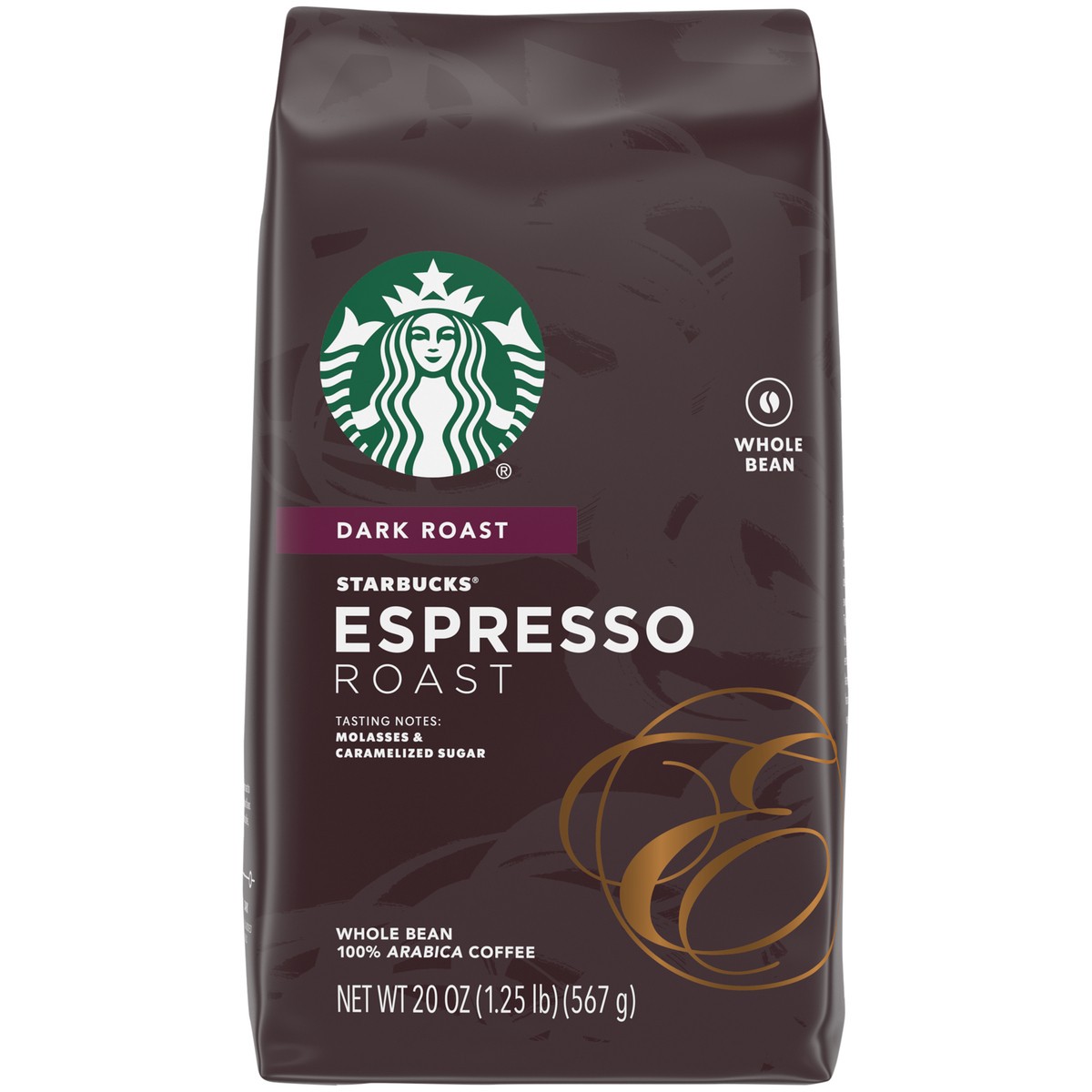 slide 3 of 9, Starbucks Whole Bean Coffee—Dark Roast Coffee—Espresso Roast—100% Arabica—1 bag - 20 oz, 20 oz